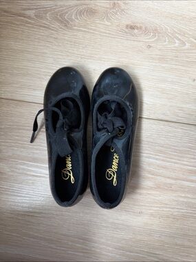 Dance Class Black Ballet Flats with Ribbon Tie